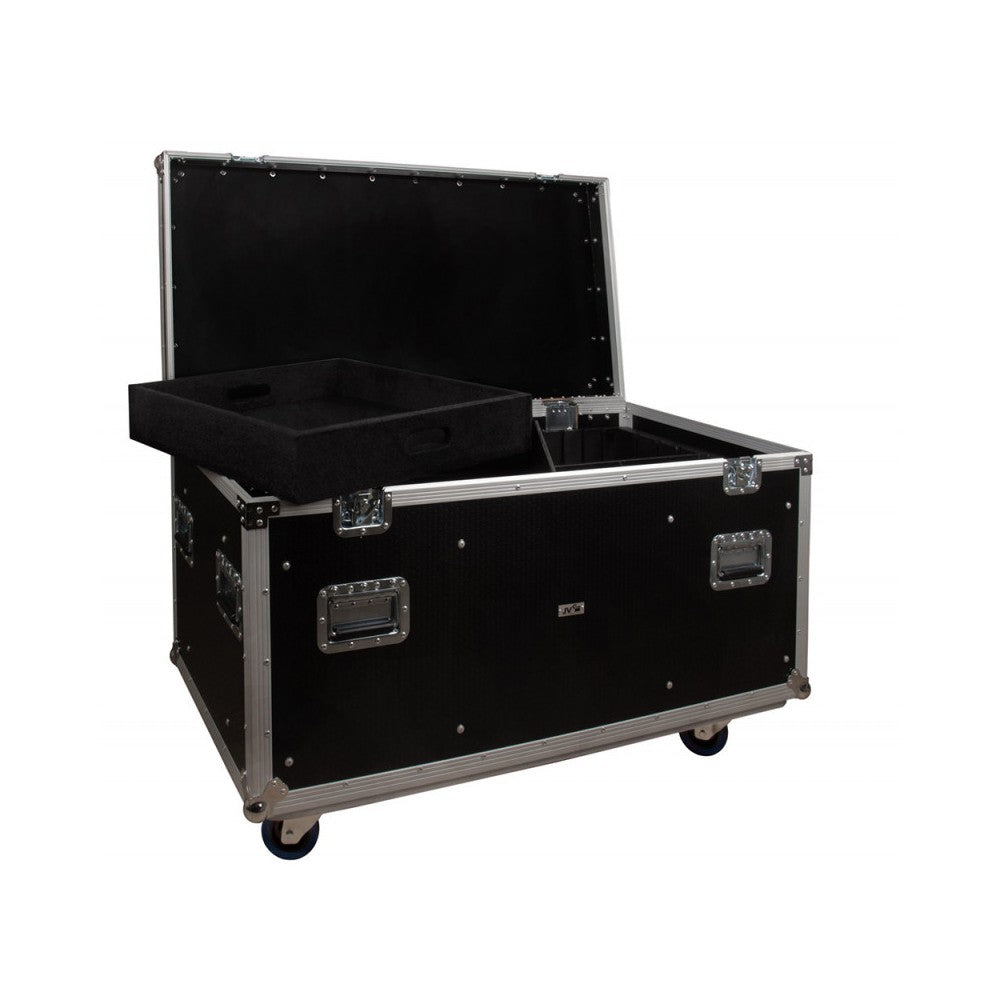 JB SYSTEMS Flight case with compartments for cables, with wheels