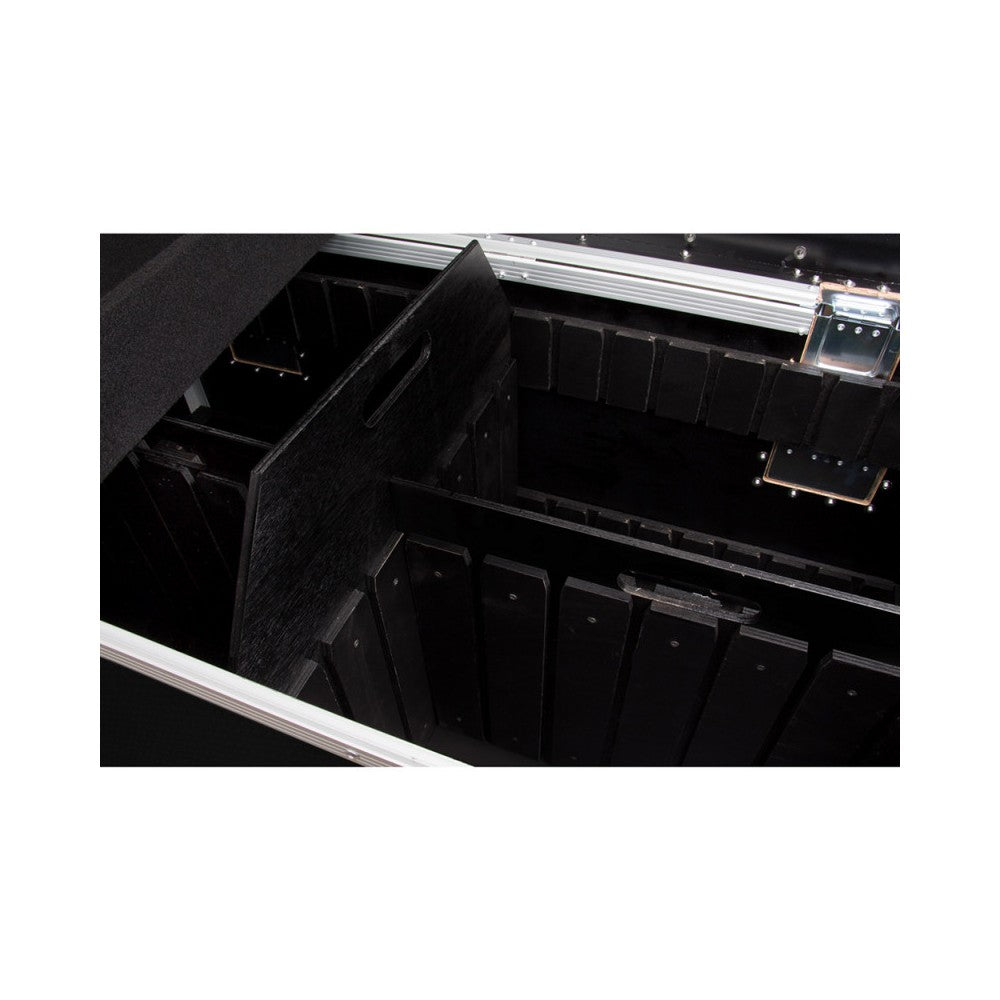 JB SYSTEMS Flight case with compartments for cables, with wheels