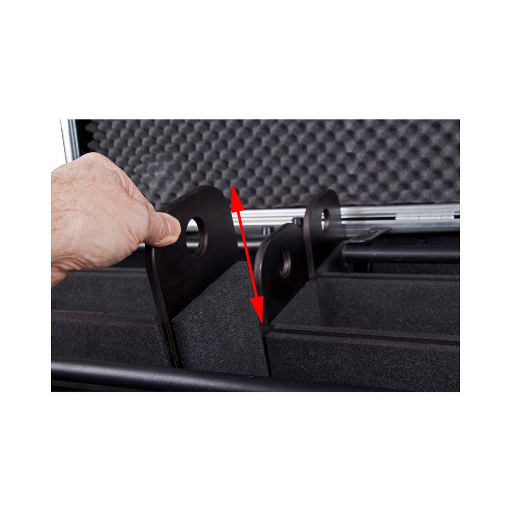 JB SYSTEMS Flight case for POWERPIXELl8-RGB, POWERPIXEL4-RGB, BEAMBAR10-RGBW, BEAMBAR5-RGBW