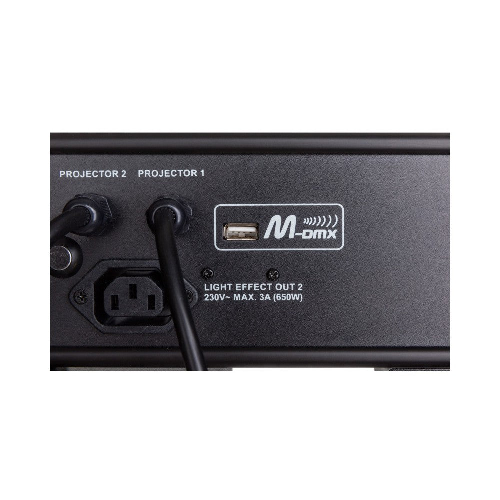 JB SYSTEMS Powered 4bar: 4xCOB RGB 36W + IR + case