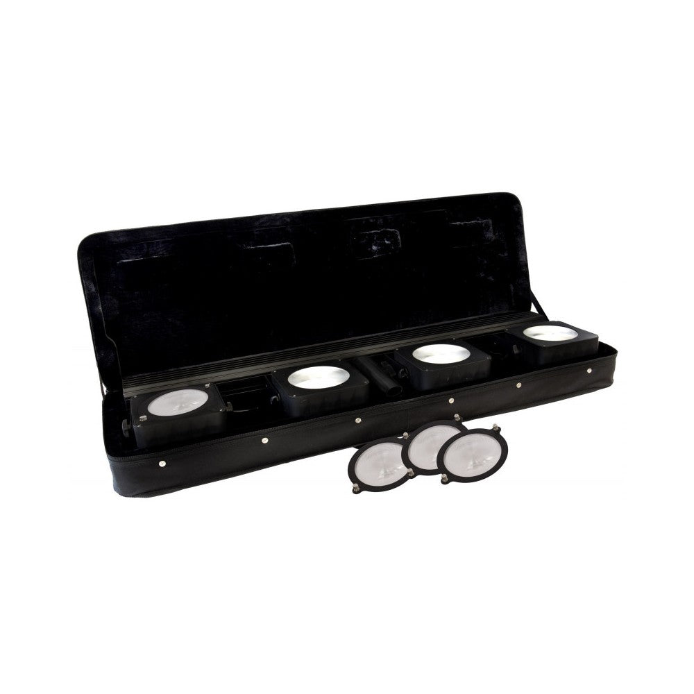 JB SYSTEMS Powered 4bar: 4xCOB RGB 36W + IR + case