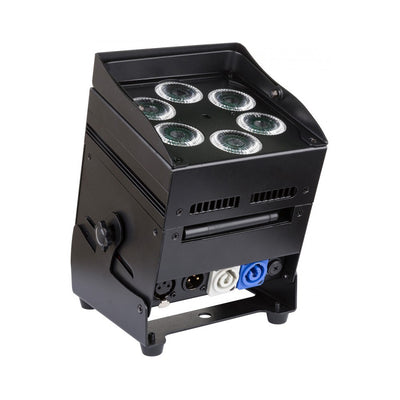 JB SYSTEMS ACCU COLOR BLACK Faro a batteria RGBWA 60W WDMX