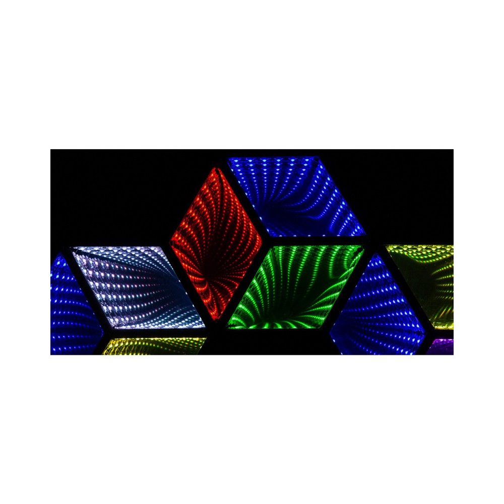 JB SYSTEMS LED 3D Hexagonal RGB wall mirror effect