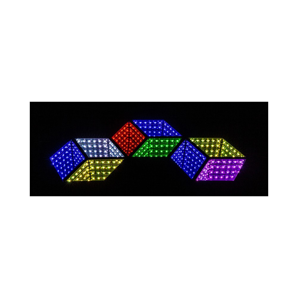 JB SYSTEMS LED 3D Hexagonal RGB wall mirror effect