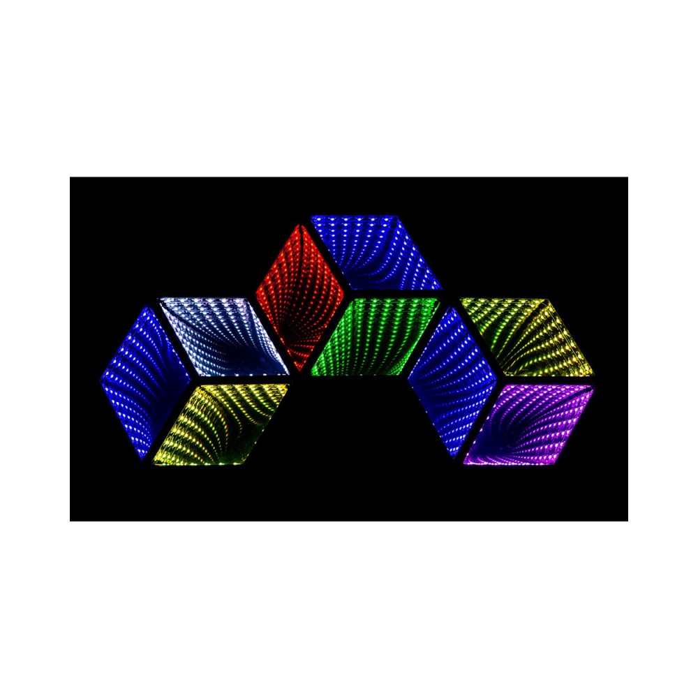JB SYSTEMS LED 3D Hexagonal RGB wall mirror effect