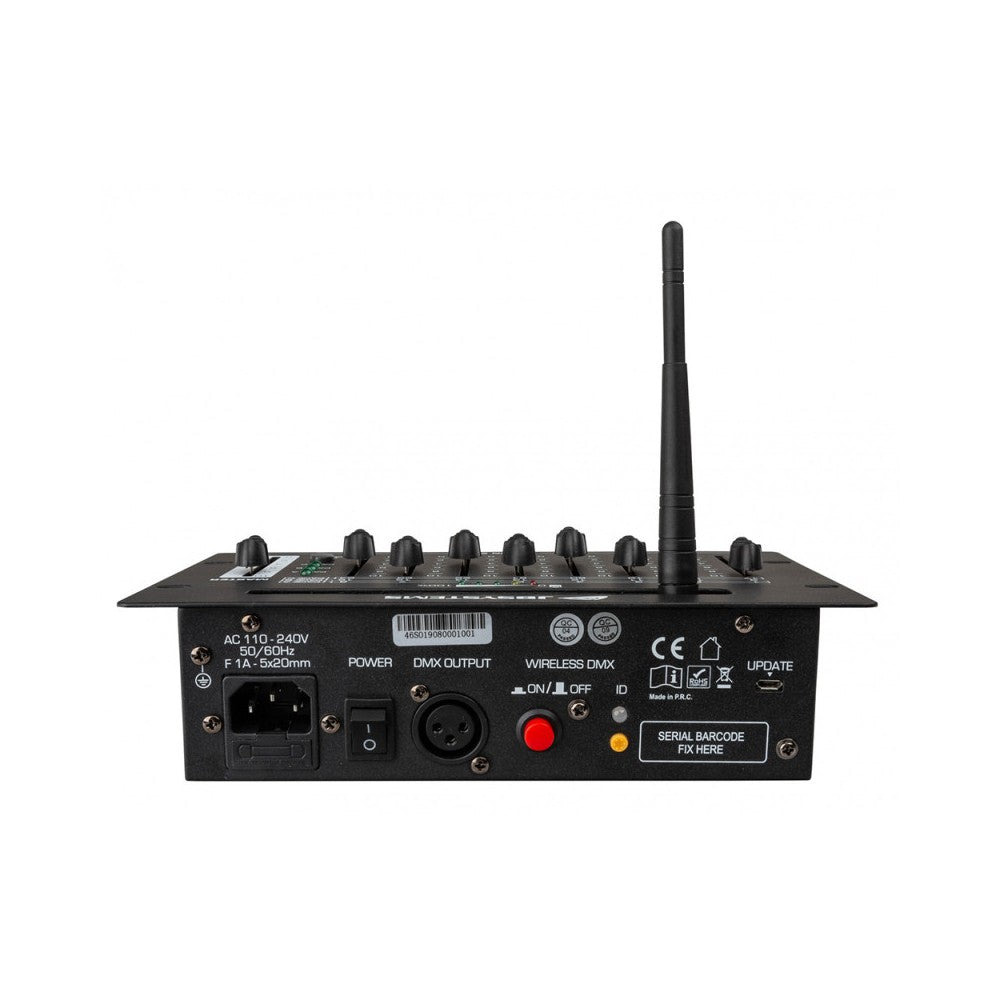 Controlador JB SYSTEMS con DMX inalámbrico y batería con 24 canales DMX