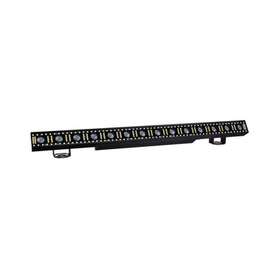 Barra de LED 3 en 1 JB SYSTEMS, 14 LED blanco cálido, 120 LED RGB y 180 LED blanco frío