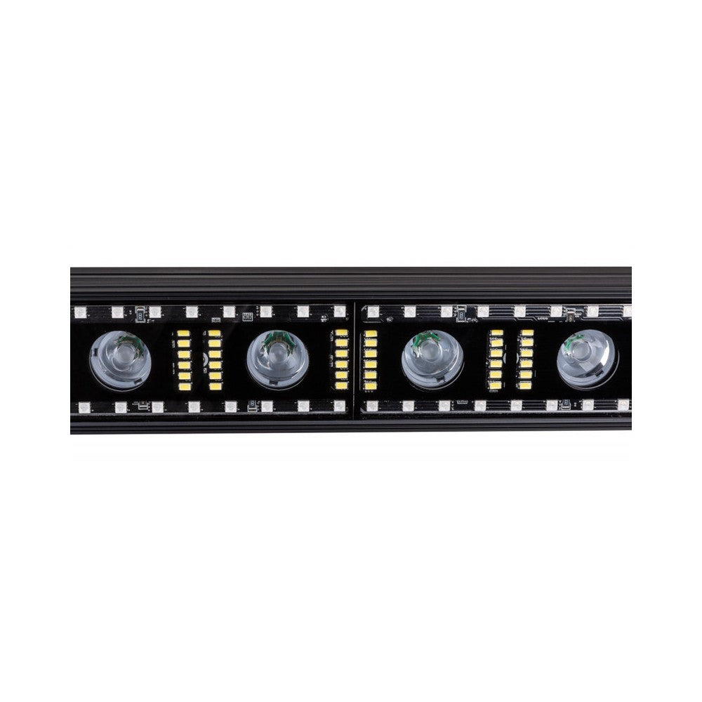 Barra de LED 3 en 1 JB SYSTEMS, 14 LED blanco cálido, 120 LED RGB y 180 LED blanco frío