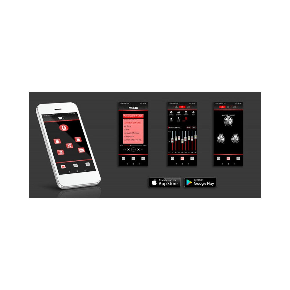 JB SYSTEMS Active 12": MP3, FM, Bluetooth, 2 MIC + 2 entradas de línea
