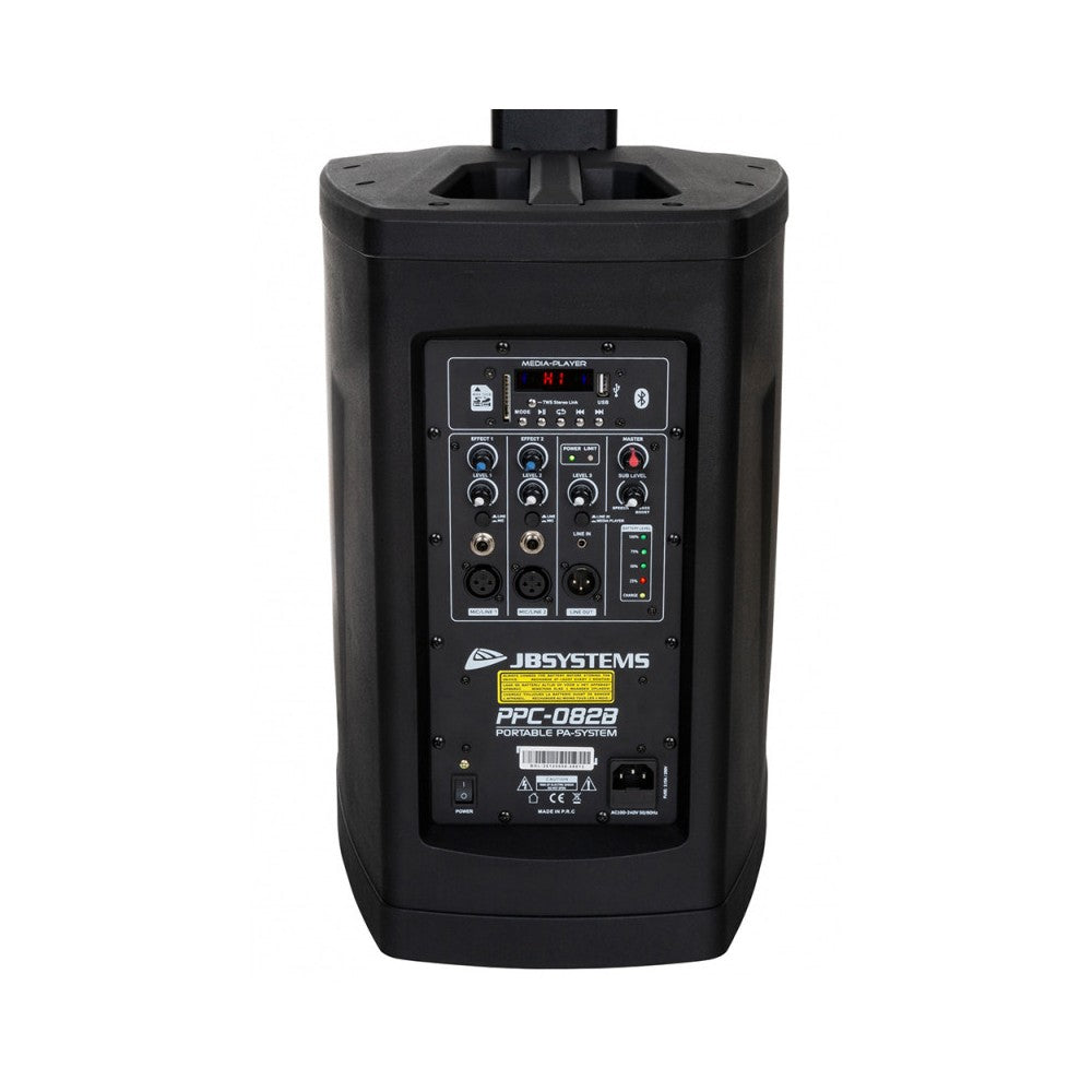 JB SYSTEMS PPC-082B Column System with 8" Sub, Player, and Battery