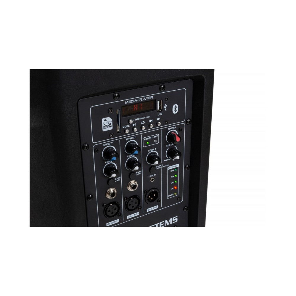 JB SYSTEMS PPC-082B Column System with 8" Sub, Player, and Battery