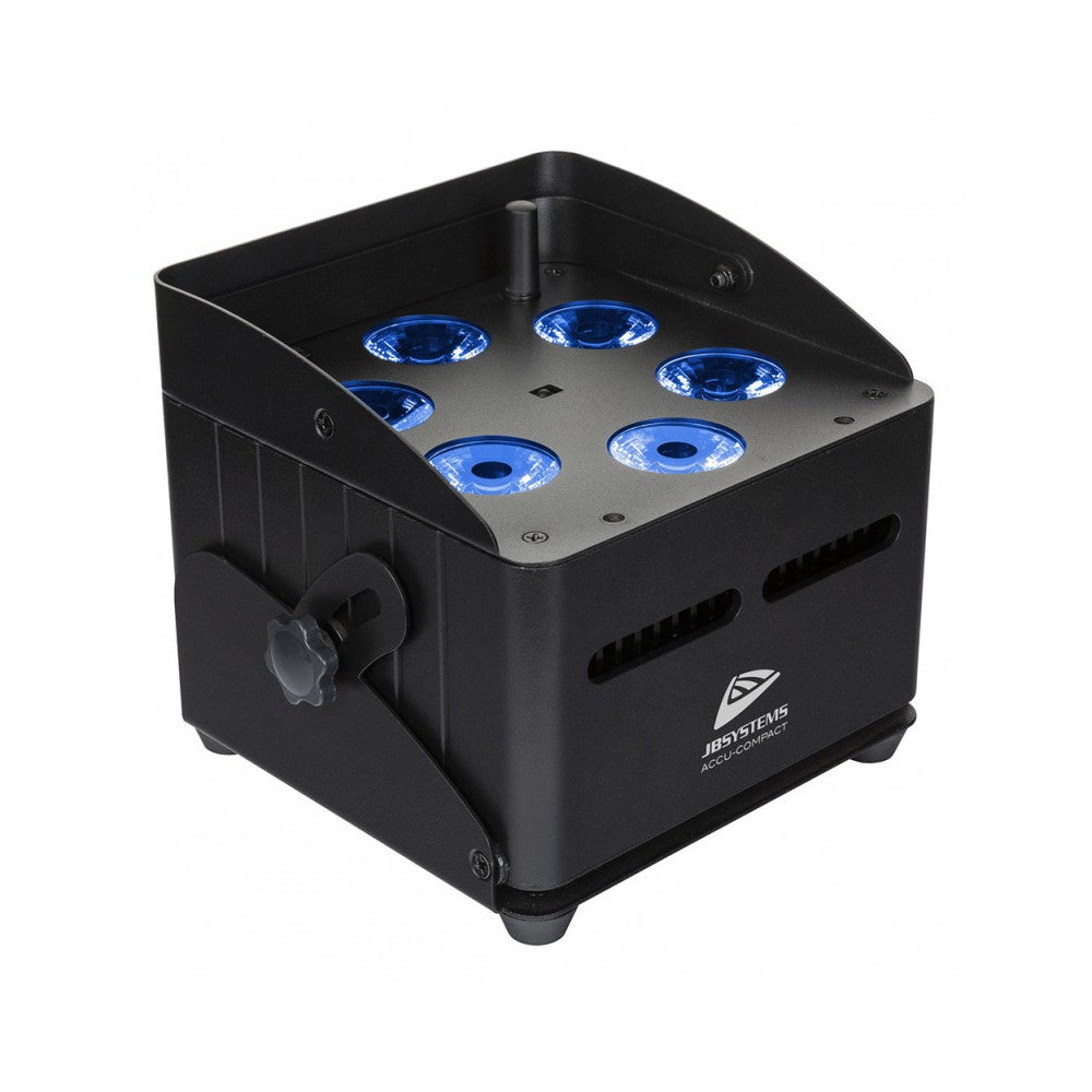 JB SYSTEMS uplight battery spotlight with 6x 10W RGBWA LEDs