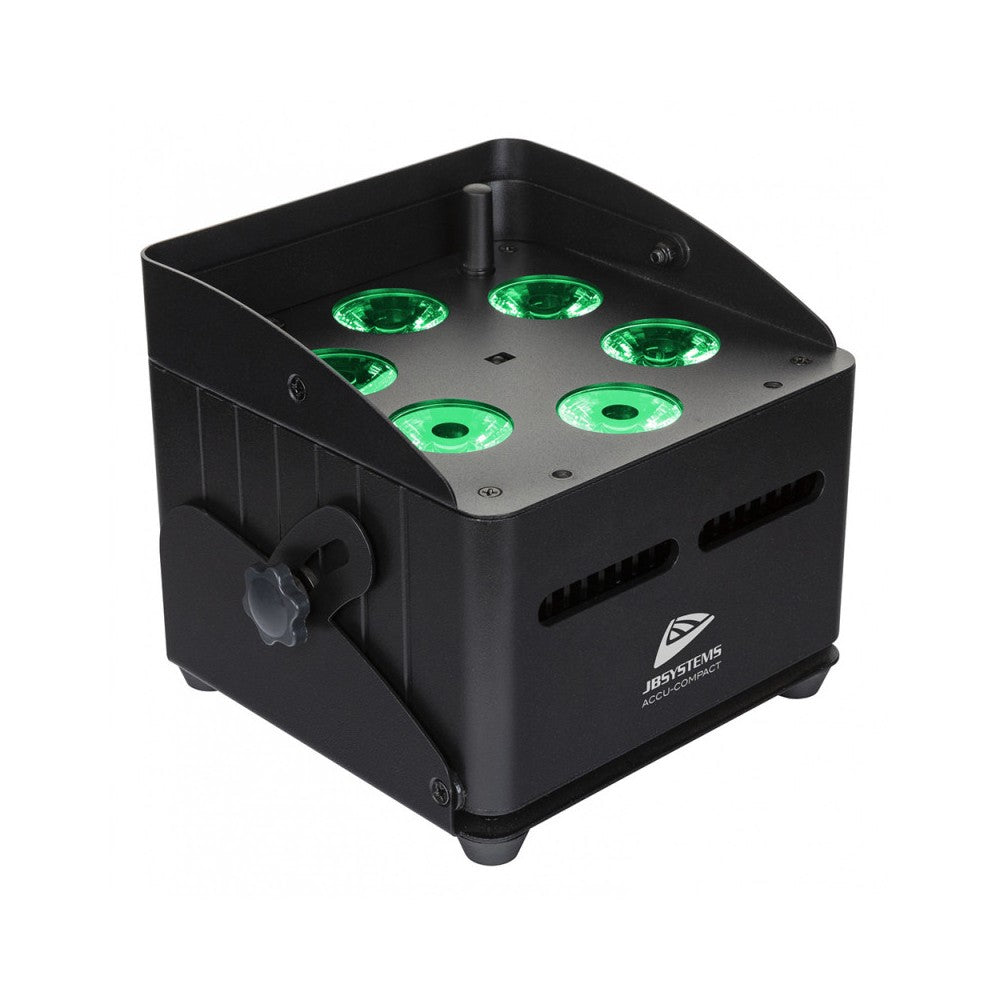 JB SYSTEMS uplight battery spotlight with 6x 10W RGBWA LEDs