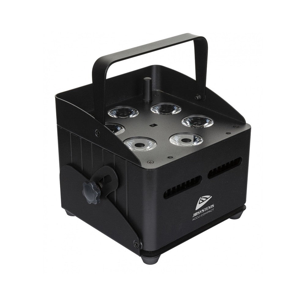 JB SYSTEMS uplight battery spotlight with 6x 10W RGBWA LEDs
