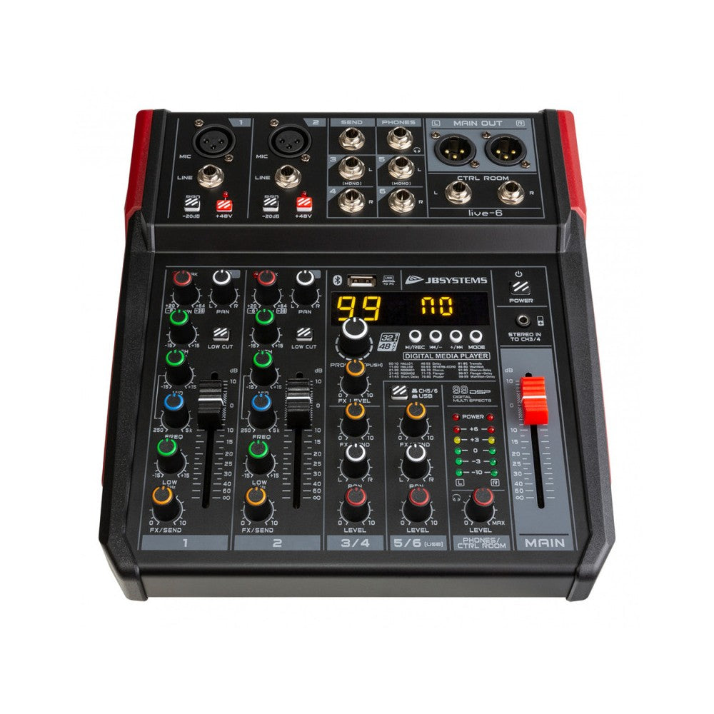JB SYSTEMS Compact 6 channel PA mixer