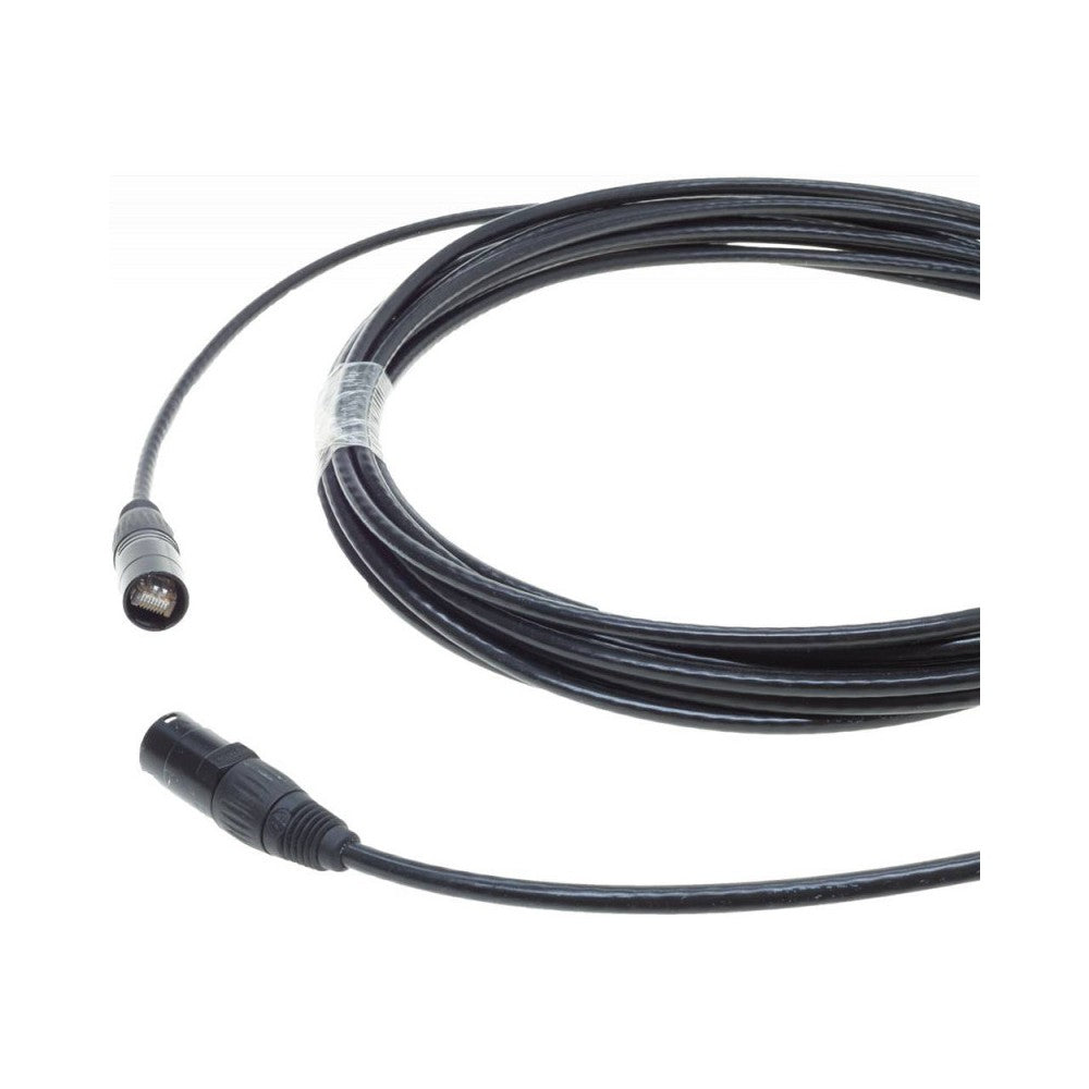 LASERWORLD CAT6 cable with Ethercon connector 10m, black