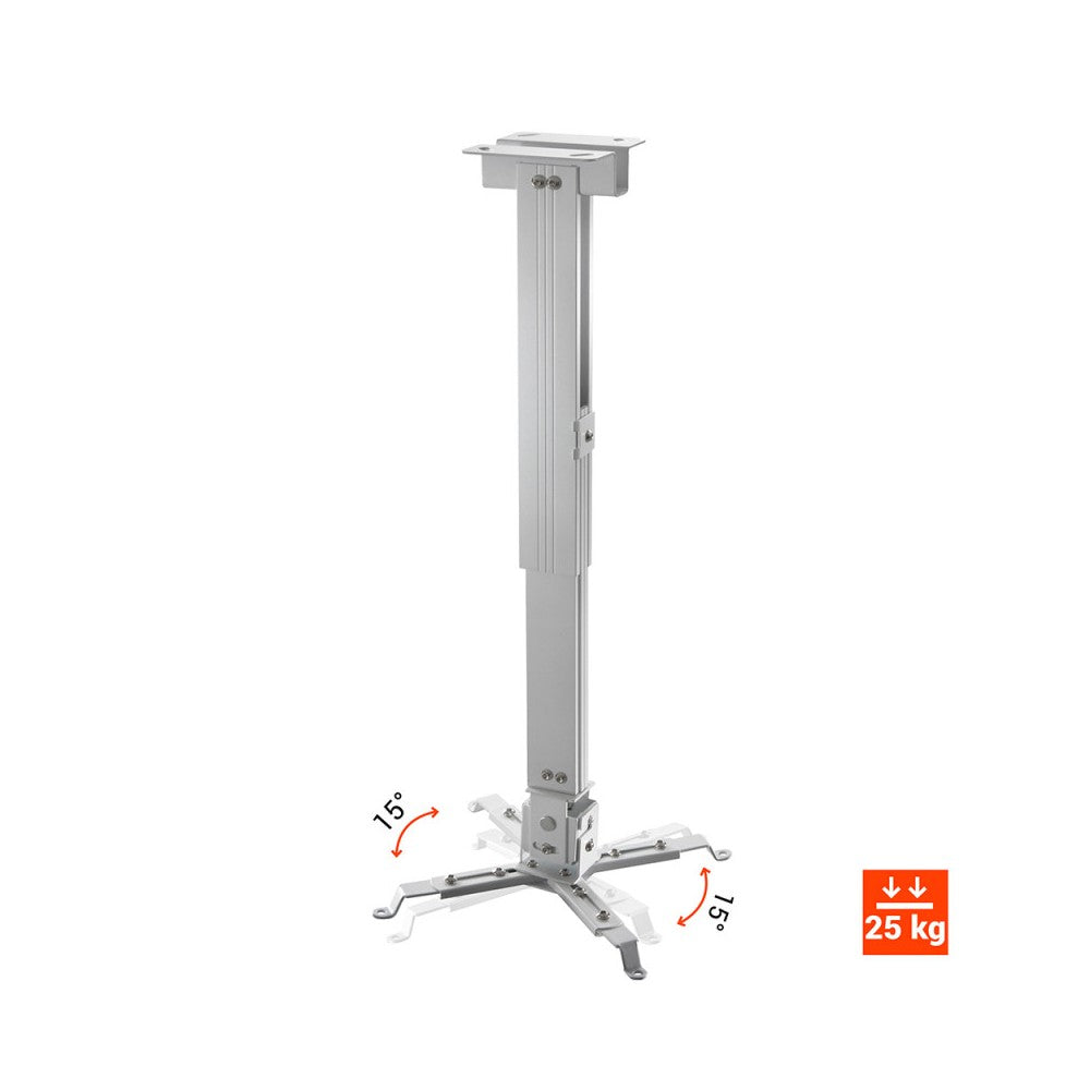 Celexon Universal ceiling mount 63-100 cm of drop from ceiling - white