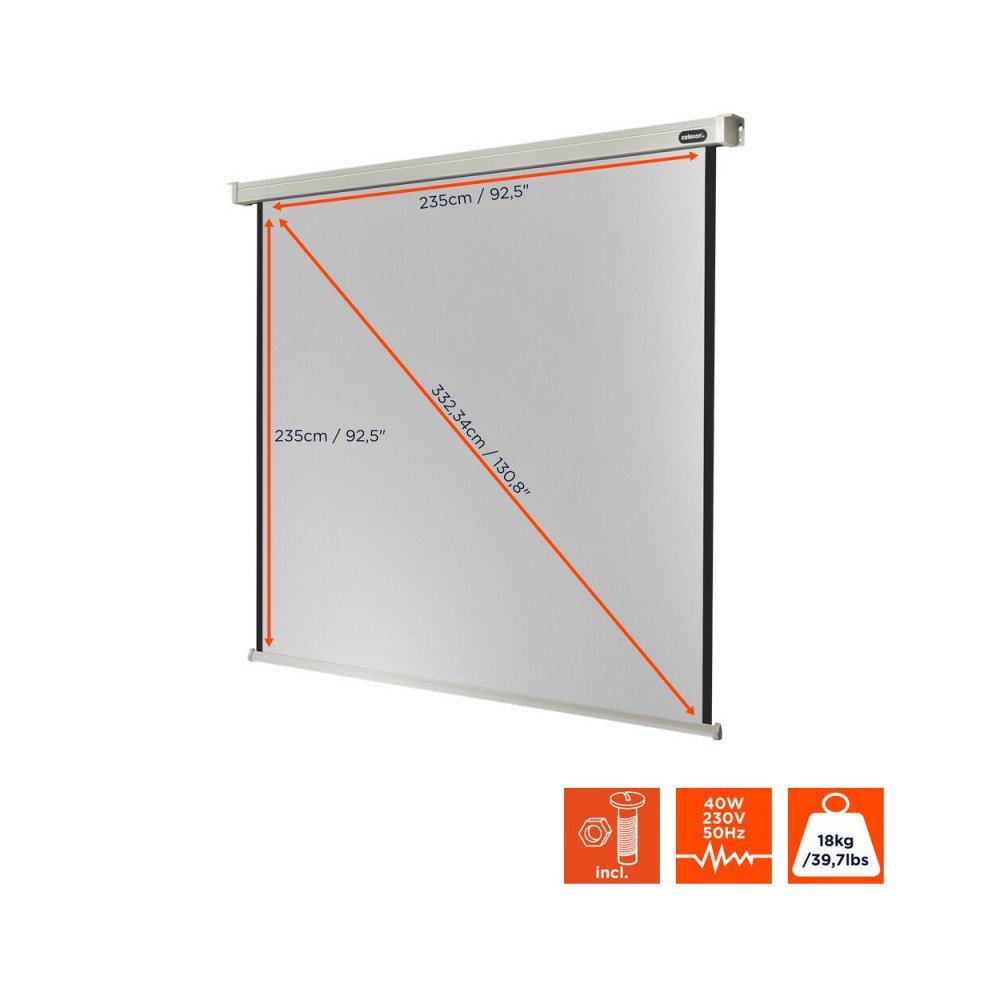 Celexon Electric Professional screen, 240 x 240 cm, 1:1