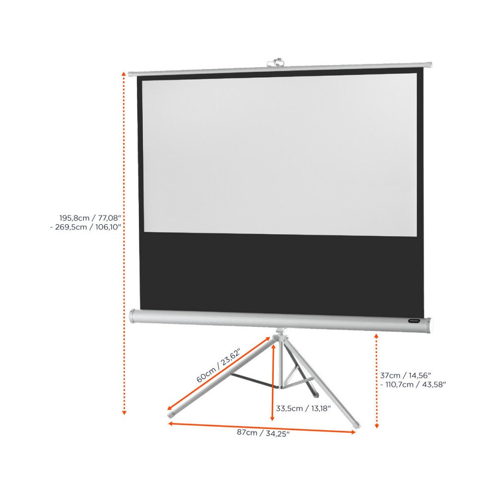 Celexon Tripod Economy screen, 184 x 104 cm, 16:9 - white