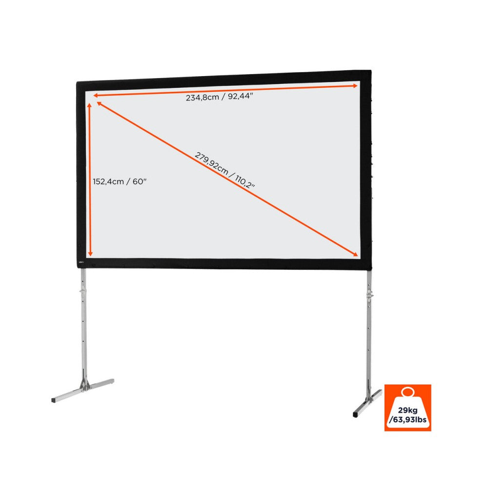 Celexon Mobile Expert Folding Frame Screen, front projection, 244 x 152 cm, 16:10