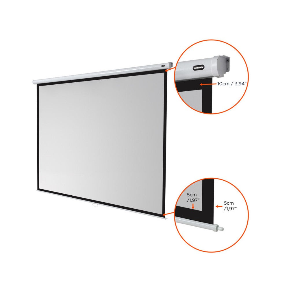 Pantalla manual Economy de Celexon, 240 x 180 cm, 4:3
