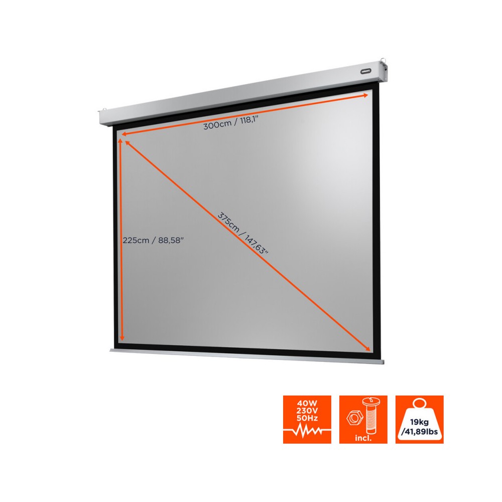 Pantalla eléctrica Celexon Professional Plus, 300 x 225 cm, 4:3