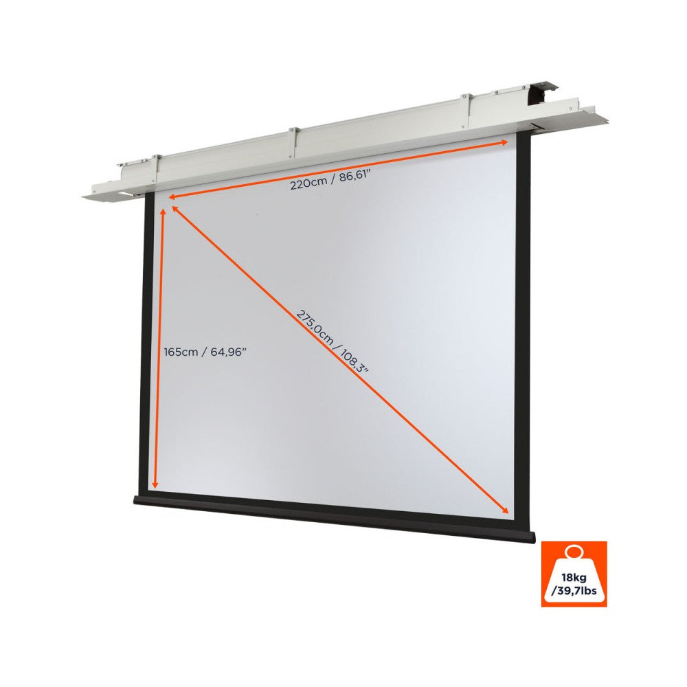Pantalla eléctrica empotrable en el techo Celexon Expert, 220 x 165 cm, 4:3