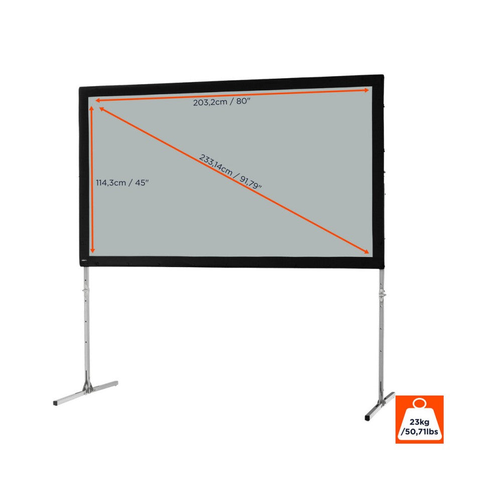 Celexon Mobile Expert Folding Frame screen, rear projection, 203 x 114 cm, 16:9