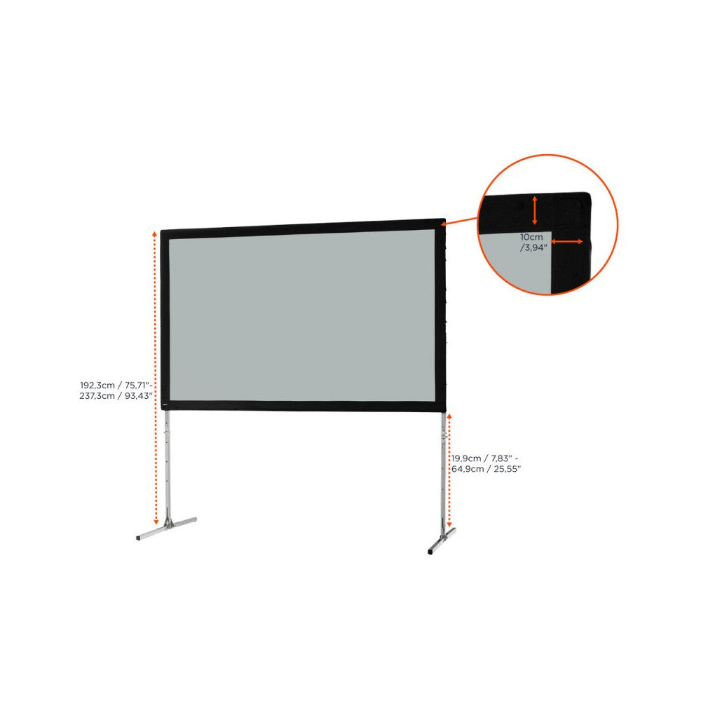 Celexon Mobile Expert Folding Frame screen, rear projection, 244 x 152 cm, 16:10