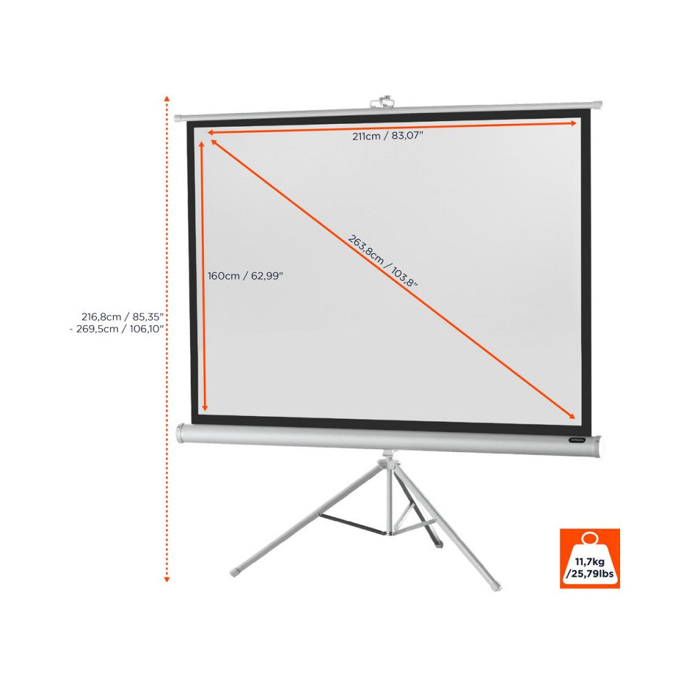 Celexon Tripod Economy screen, 211 x 160 cm, 4:3 - white