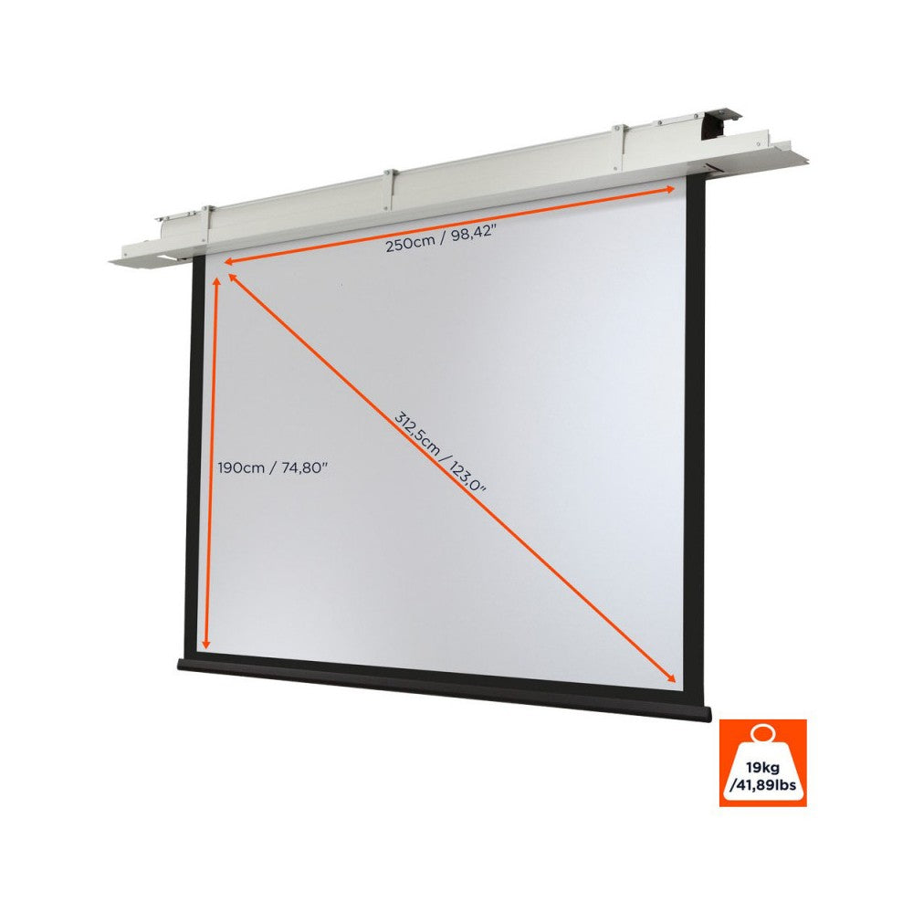 Pantalla eléctrica empotrable en el techo Celexon Expert, 250 x 190 cm, 4:3