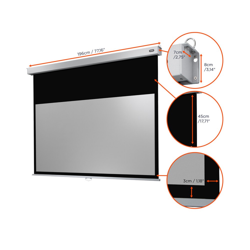 Pantalla Celexon Manual Professional Plus, 180 x 102 cm, 16:9