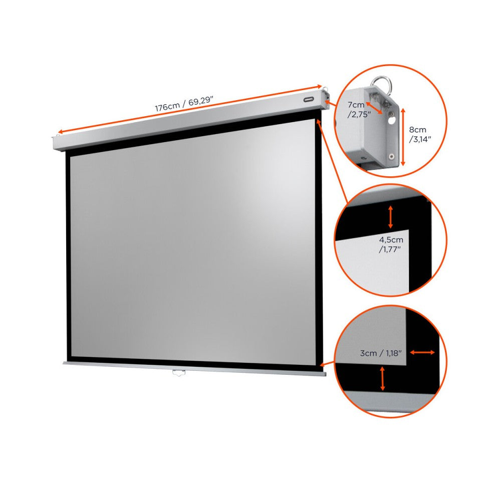 Celexon Manual Professional Plus screen, 160 x 120 cm, 4:3