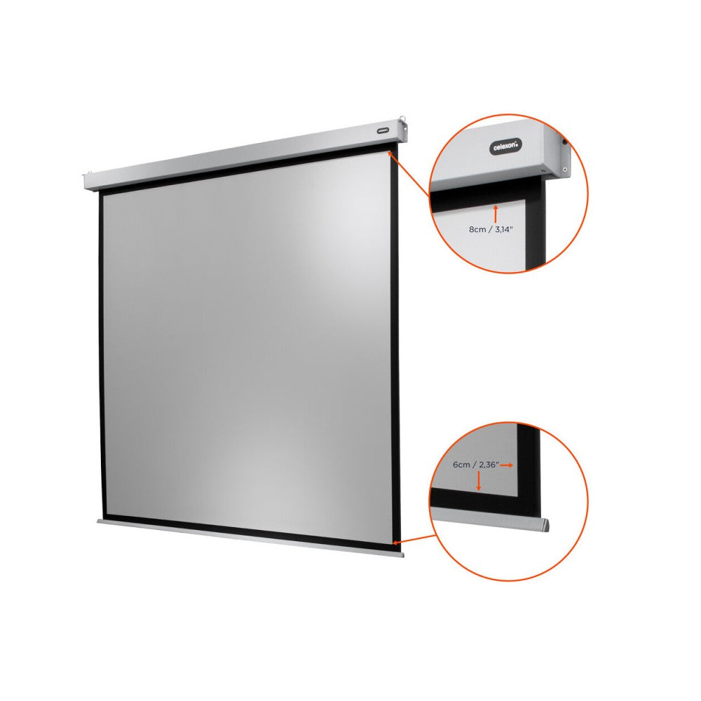 Pantalla Celexon Eléctrica Profesional Plus, 300 x 300 cm, 1:1