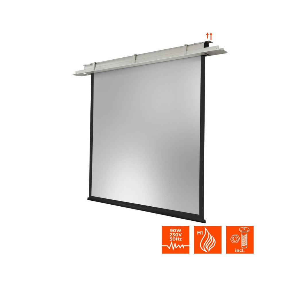 Celexon Expert ceiling recessed electric screen, 200 x 200 cm, 1:1