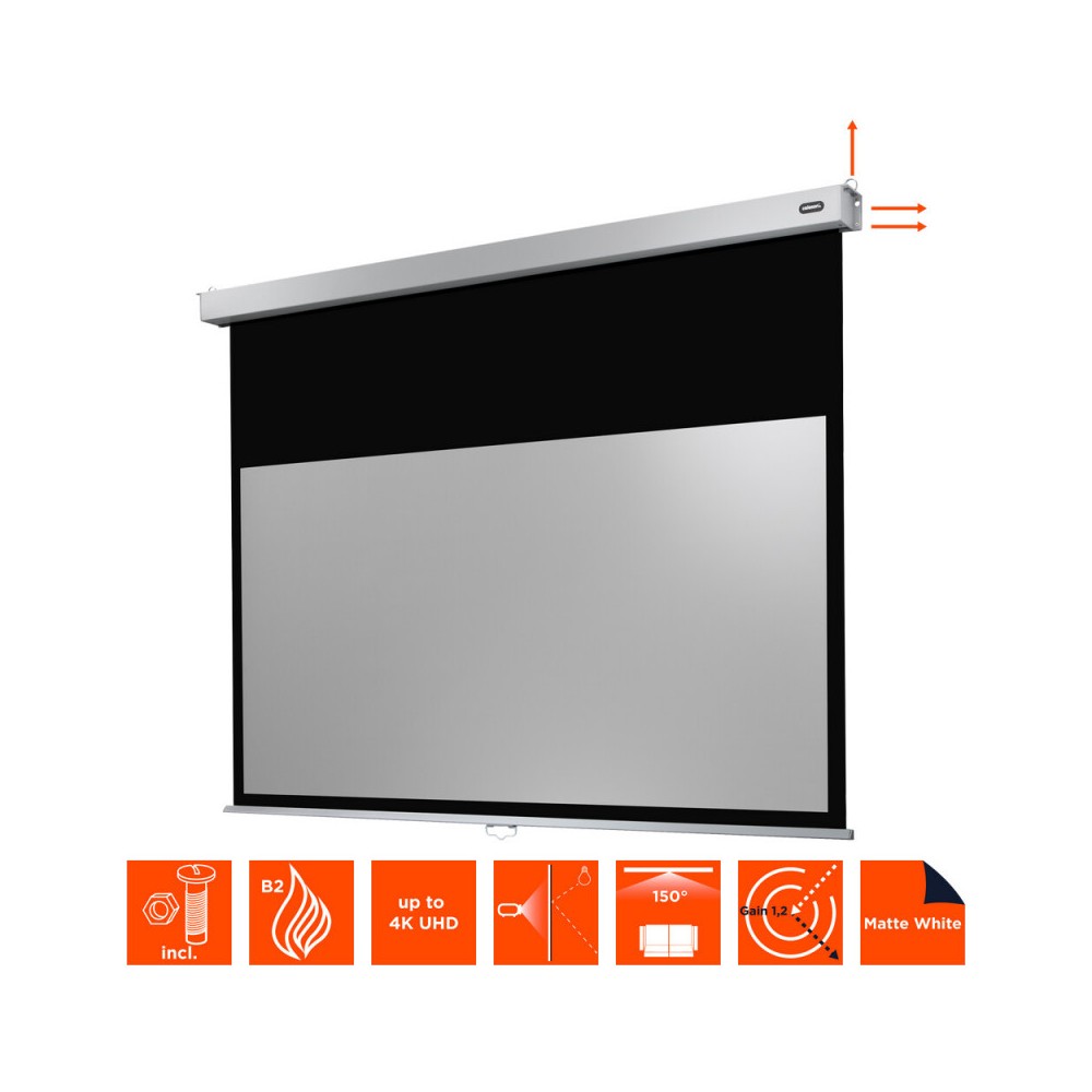 Pantalla manual profesional Plus Celexon, 240 x 135 cm, 16:9