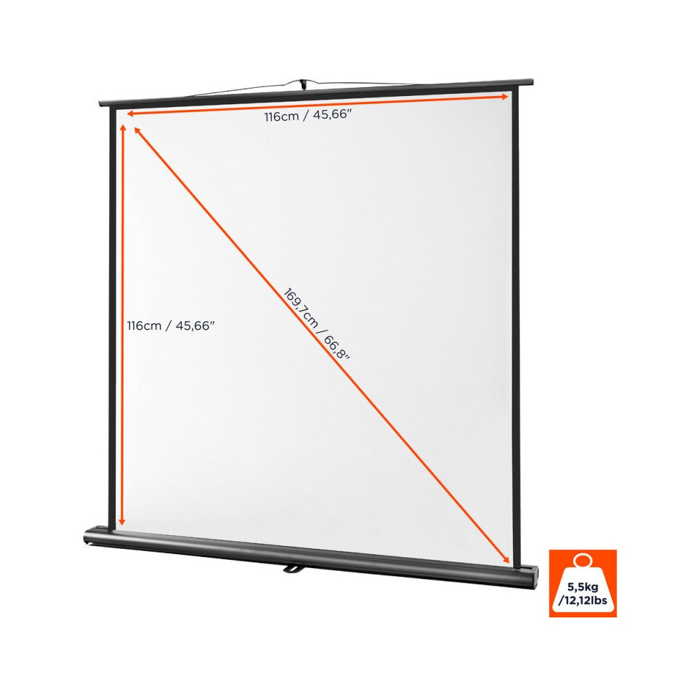 Celexon Ultramobile Professional screen, 120 x 120 cm, 1:1