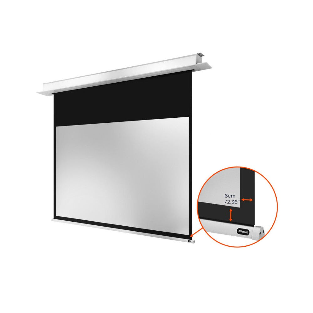 Pantalla eléctrica empotrable en techo Celexon Professional Plus, 280 x 158 cm, 16:9