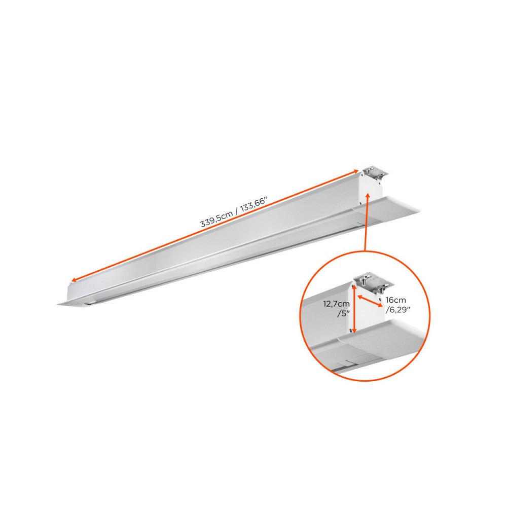 Celexon Professional Plus Electric Recessed Ceiling Screen, 300 x 187 cm, 16:10