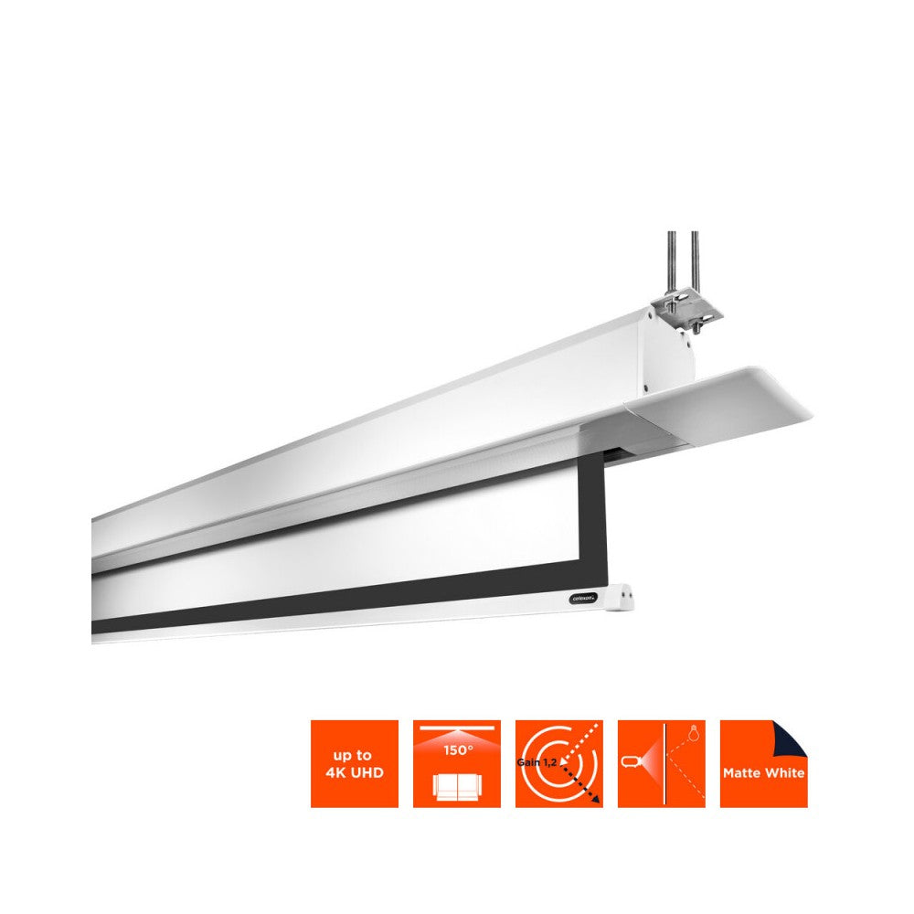 Celexon Professional Plus Electric Recessed Ceiling Screen, 300 x 187 cm, 16:10