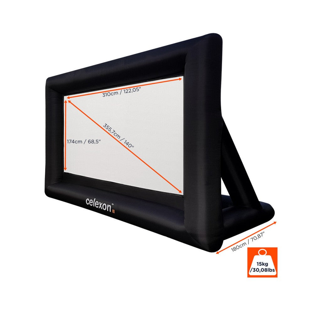Pantalla hinchable para exterior Celexon, 310 x 174 cm, 16:9
