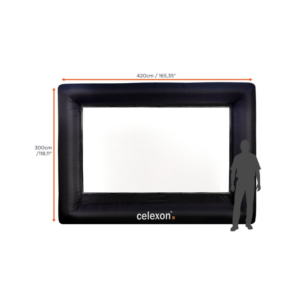 Pantalla hinchable para exterior Celexon, 310 x 174 cm, 16:9
