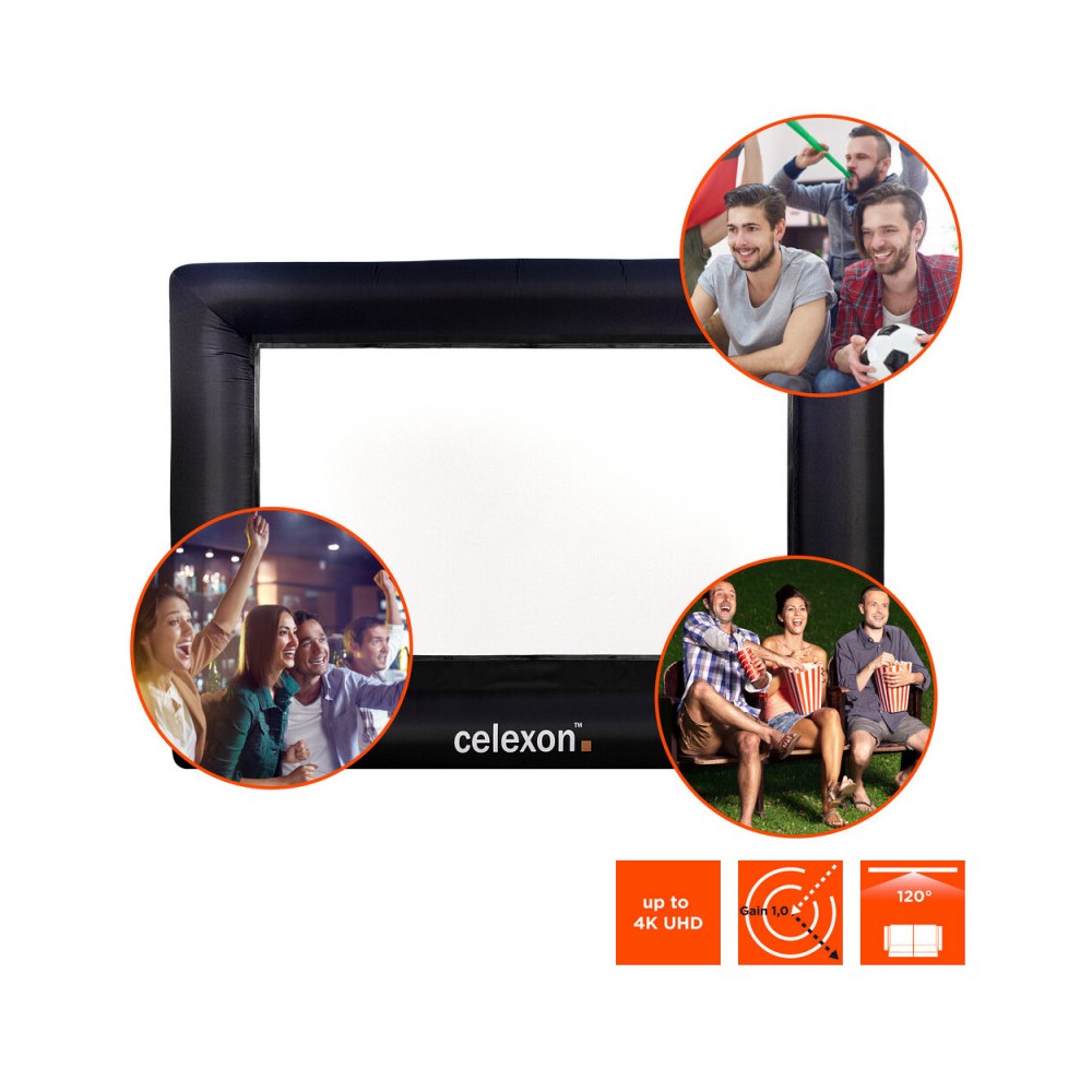 Pantalla hinchable para exterior Celexon, 310 x 174 cm, 16:9