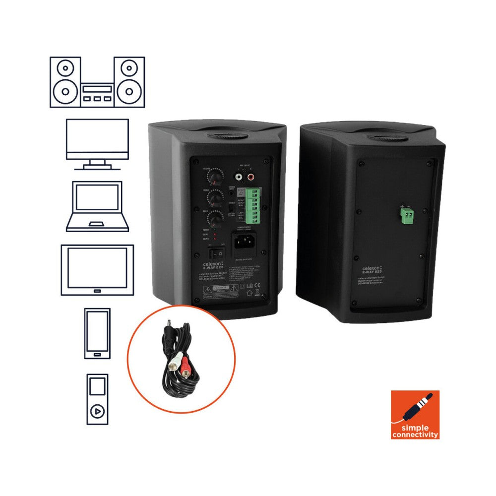 Celexon Active speaker set 2-way 525 - black