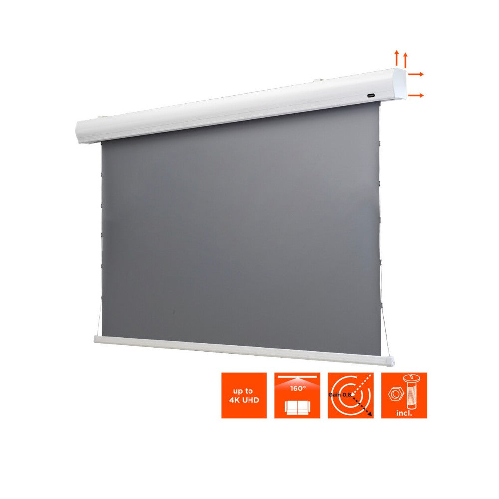 Pantalla Celexon Dynamic Slate ALR HomeCinema de alto contraste con tensión, 199 x 112 cm, 90 pulgadas, 16:9