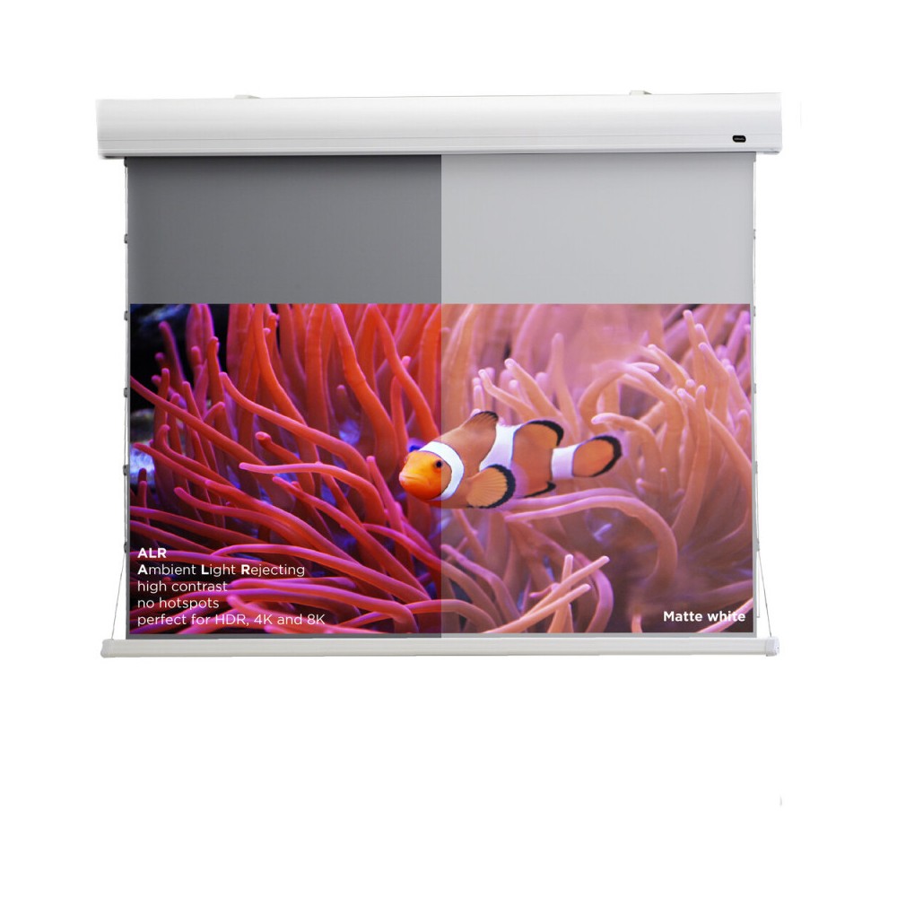 Pantalla Celexon Dynamic Slate ALR HomeCinema de alto contraste tensada, 177 x 99 cm, 80 pulgadas, 16:9