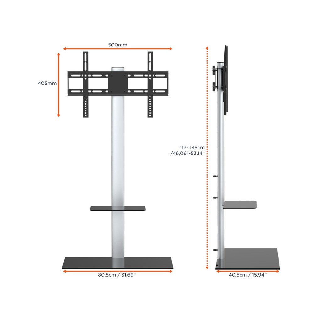 Celexon Economy Height adjustable display stand for 23-50 inch monitors