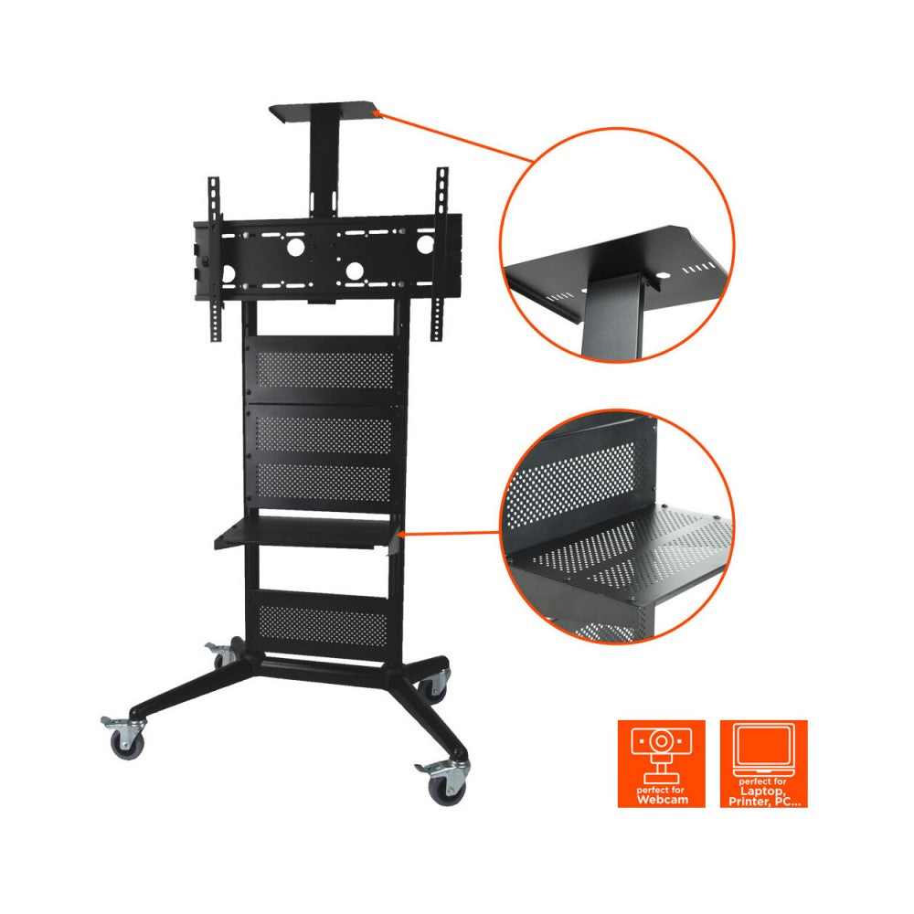 Celexon Economy Height adjustable display trolley for 32-70 inch displays