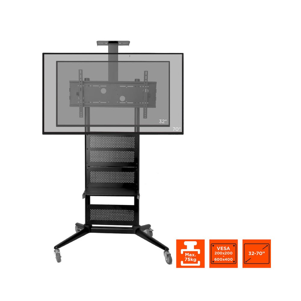 Celexon Economy Height adjustable display trolley for 32-70 inch displays
