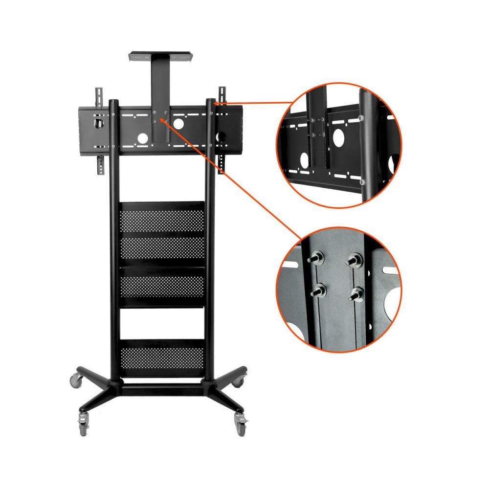 Celexon Economy Height adjustable display trolley for 32-70 inch displays